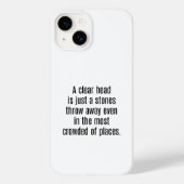 Un coque iphone en tête clair (Verso)