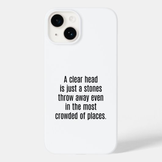 Un coque iphone en tête clair (Verso)
