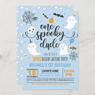 Un costume de type Éffrayant Invitation d'annivers