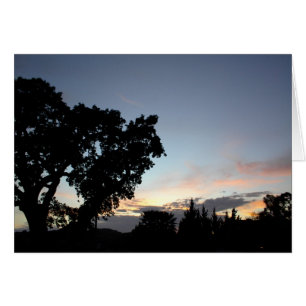 Un coucher de soleil d'avril derrière un chêne loc