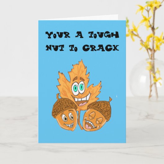 Un coup dur pour craquer Bonne Carte de voeux (Fleur jaune)