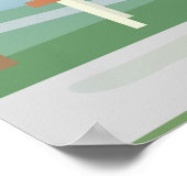 Un Couple À Travers Une Affiche De Parc (Coin)