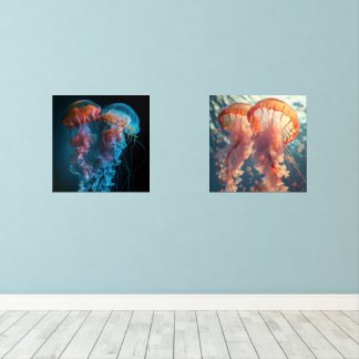 Un couple de méduses vibrantes