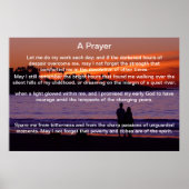 Un couple de prières silhouette Affiches (Devant)