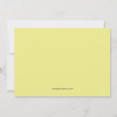 Un couple doué dans la pluie Invitation Fiançaille (Dos)