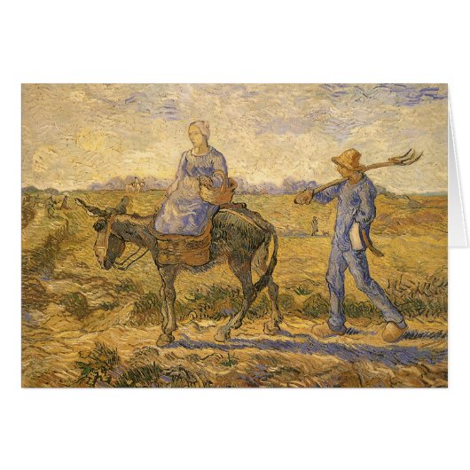 Un couple paysan va au travail par Vincent van Gog (Devant horizontal)
