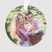 Un couple romantique' Photo Noël Ornement Keepsaké (devant)