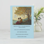 Un couple romantique sous une invitation d'arbre c (Debout devant)