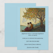 Un couple romantique sous une invitation d'arbre c (Devant / Derrière)