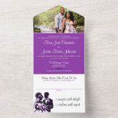 Un Couple violet tout en une invitation (À l'intérieur)