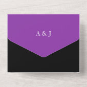 Un Couple violet tout en une invitation (Verso)