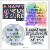 Un cours dans Miracles set 2 Sticker (Feuille)