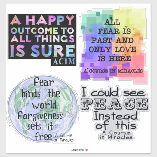 Un cours dans Miracles set 2 Sticker (Feuille)