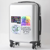 Un cours dans Miracles set 2 Sticker (Sur valise)