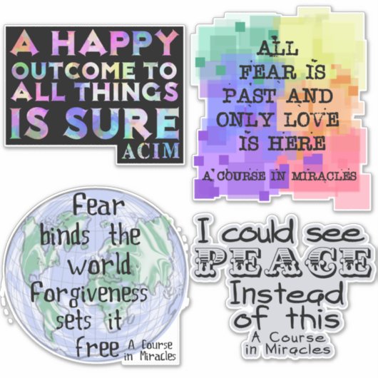 Un cours dans Miracles set 2 Sticker (Devant)