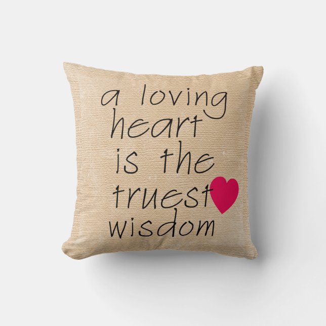 Un Coussin à Cœur avec Amour (Recto)