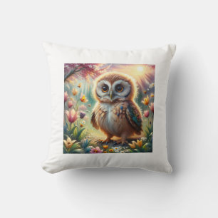 Un coussin à thème hibou