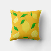 Un coussin au motif citron (Verso)