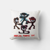 Un coussin de télévision Ninja kidz a été conçu. (Recto)