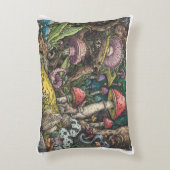 Un coussin décoratif de forêt psychédélique (Devant(Vertical))