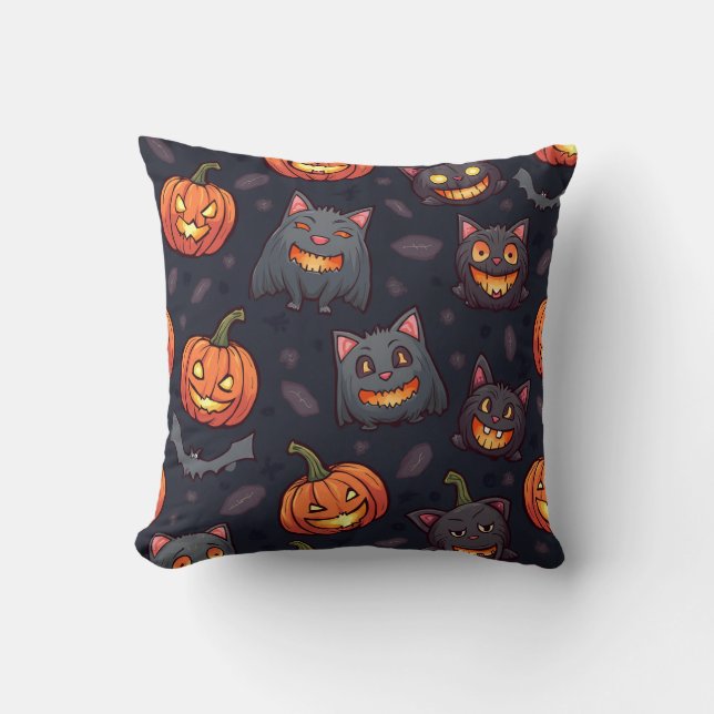 Un coussin qui express Halloween (Recto)