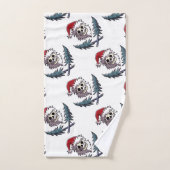 un crâne avec la barbe dans le casquette du père (Serviette à main)