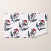 un crâne avec la barbe dans le casquette du père (Serviette à main)