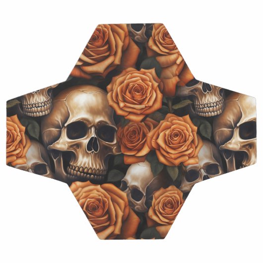 Un crâne et une série Rose 9 (Plat)