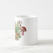 Un Crapaud Parmi La Mug Des Fleurs (Centre)