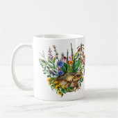 Un Crapaud Parmi La Mug Des Fleurs (Gauche)
