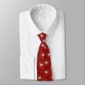 Un cravate dans un design floral rouge (Attaché)