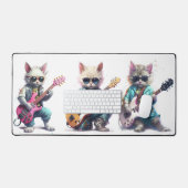 Un Cute Chat Joue De La Guitare Électro (Clavier et souris)