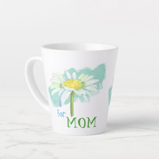Un Daisin Pour Maman Latte Mug (Angle gauche)