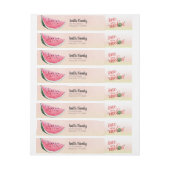 Un dans un étiquette de adresse d'anniversaire de (Feuille)