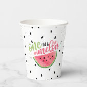 Un dans un gobelet en papier Melon - Rose (Verso)