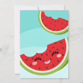 Un dans un melon Anniversaire Carte d'invitation (Dos)