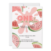 Un dans un Melon Anniversaire Fête Invitation
