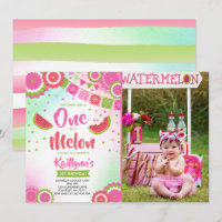 Un Dans Un Melon Anniversaire Invitation Melon Par