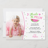 Un dans un Melon Anniversaire Merci Cartes (Devant)