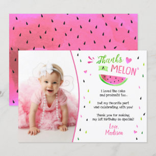 Un dans un Melon Anniversaire Merci Cartes