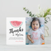 Un dans un Melon Anniversaire Photo Carte de remer (Debout devant)