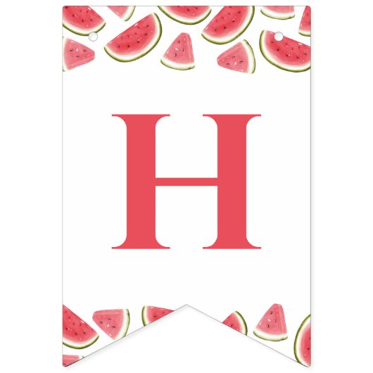 Un Dans Un Melon Bannière Mur Anniversaire, Waterm (Deuxième drapeau)