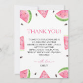 Un Dans Un Melon Birthday Watermelon Carte de reme (Devant)