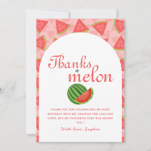 Un Dans Un Melon Birthday Watermelon Carte de reme