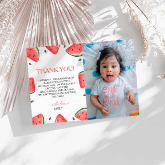 Un Dans Un Melon Birthday Watermelon Carte de reme