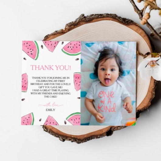 Un Dans Un Melon Birthday Watermelon Carte de reme