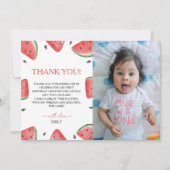 Un Dans Un Melon Birthday Watermelon Carte de reme (Devant)