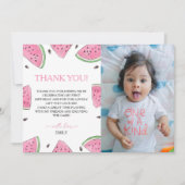 Un Dans Un Melon Birthday Watermelon Carte de reme (Devant)