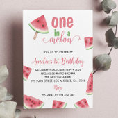 Un Dans Un Melon Invitation Anniversaire