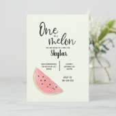 Un dans un Melon Invitation d'anniversaire pour un (Debout devant)